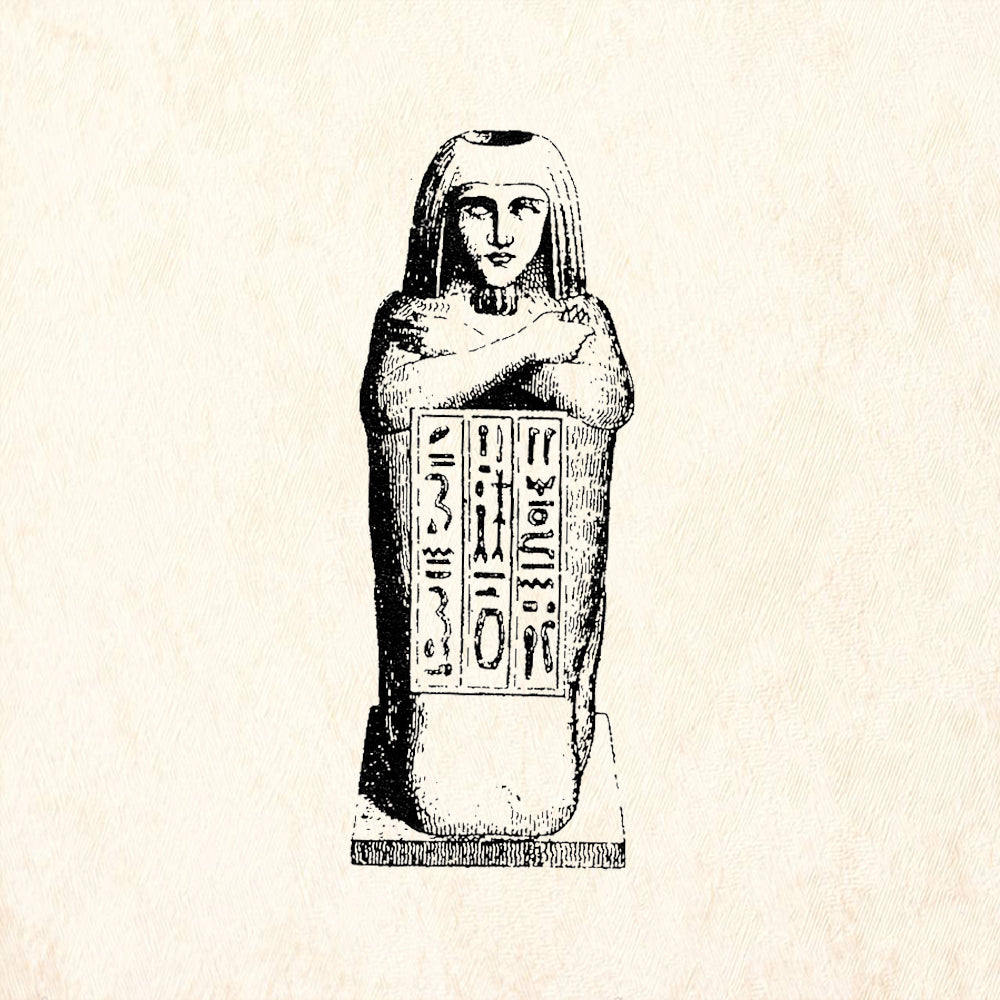 StampaFe Kneeling Mummy Rubber Art Stamp
