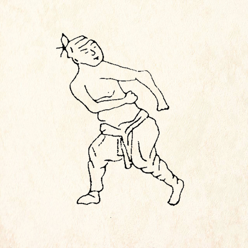 StampaFe Biff Man Wrestling Action Figure Rubber Art Stamp