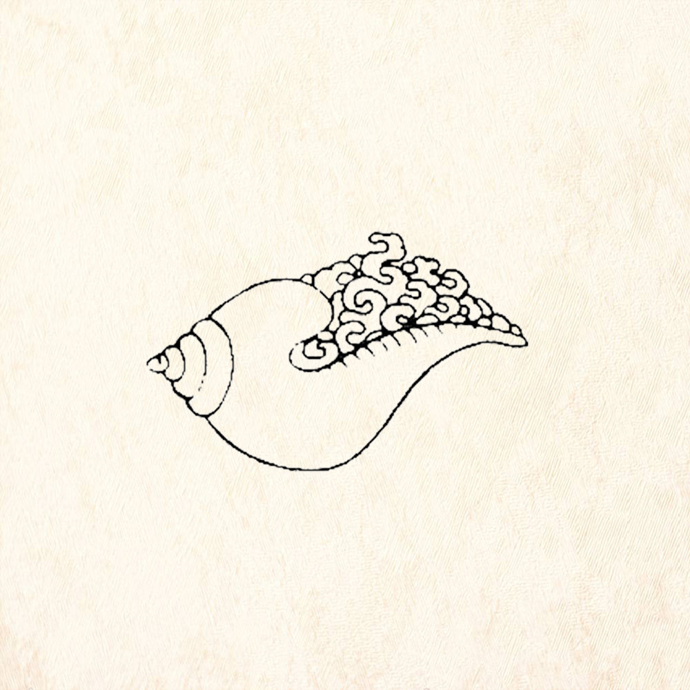 StampaFe Tibetan Shell Rubber Art Stamp