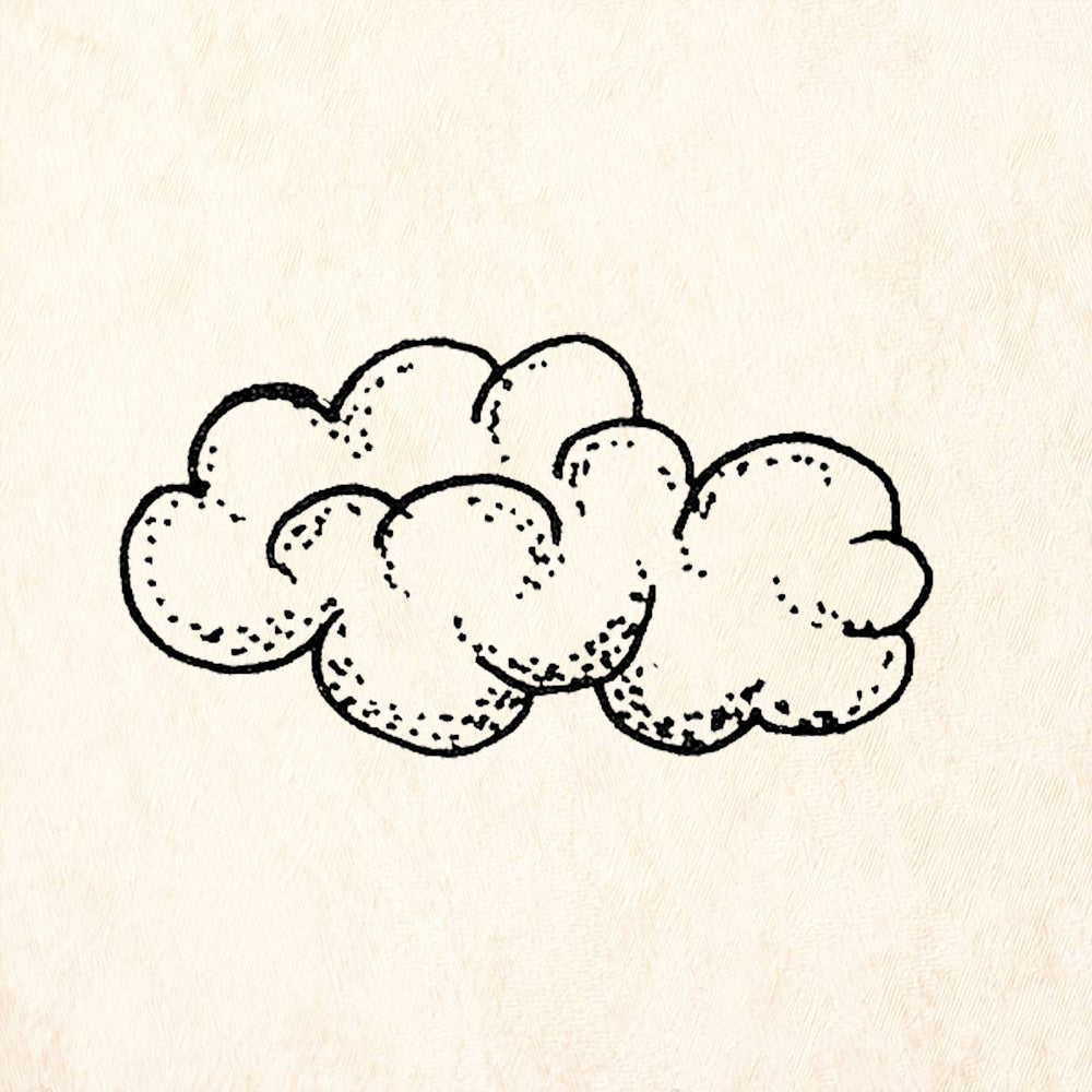 StampaFe Little Cloud Rubber Art Stamp