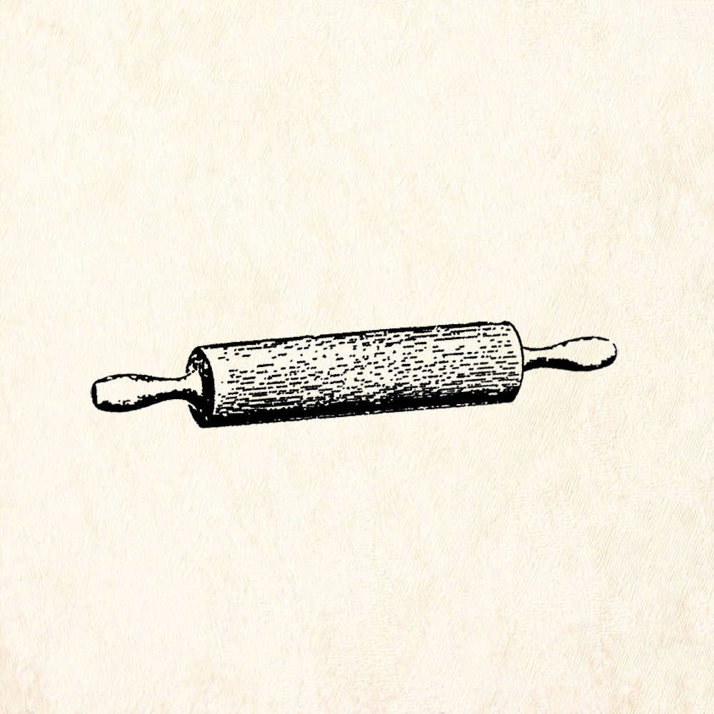 StampaFe Rolling Pin Rubber Art Stamp