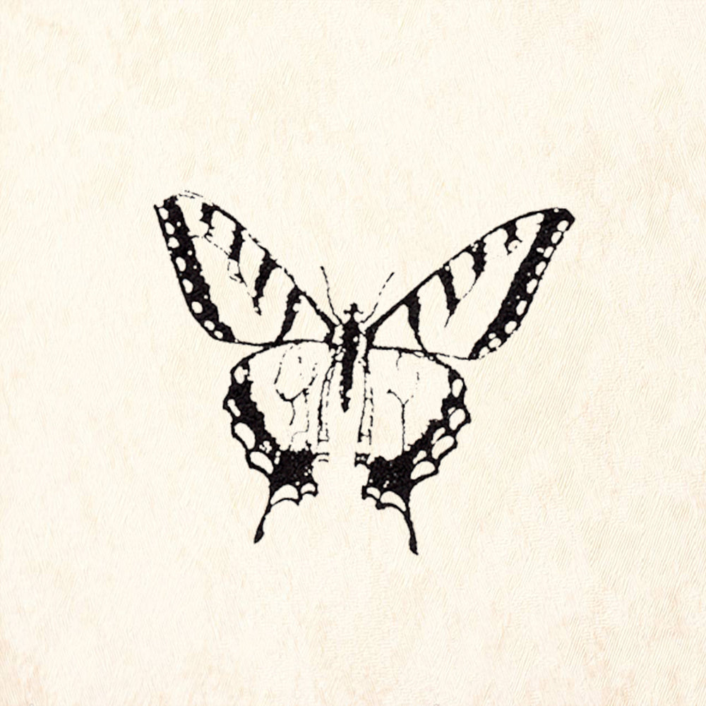 StampaFe Swallowtail Butterfly Rubber Art Stamp