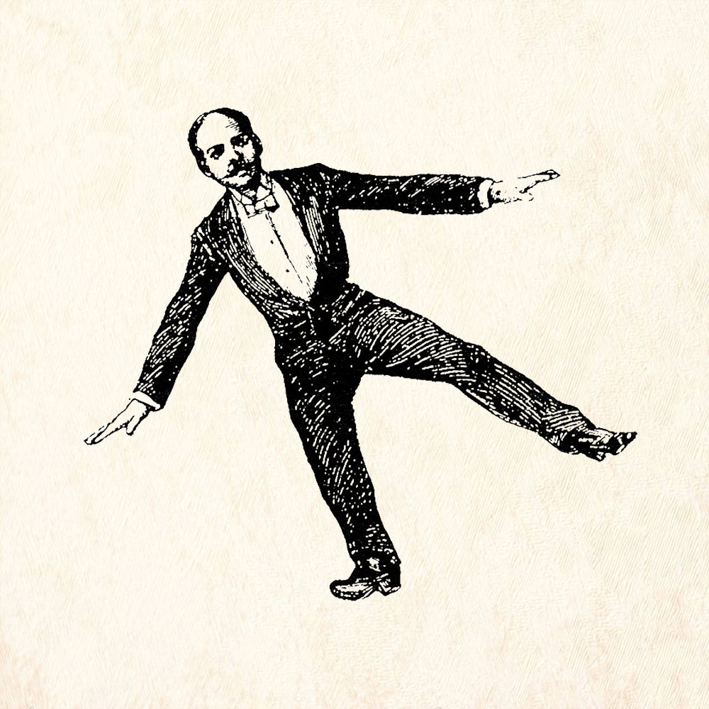 StampaFe Leaping Man Rubber Art Stamp