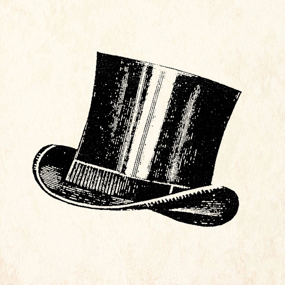 StampaFe Top Hat Rubber Art Stamp