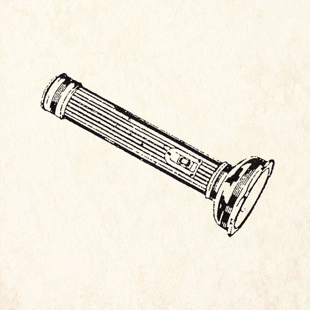 StampaFe Flashlight Rubber Art Stamp