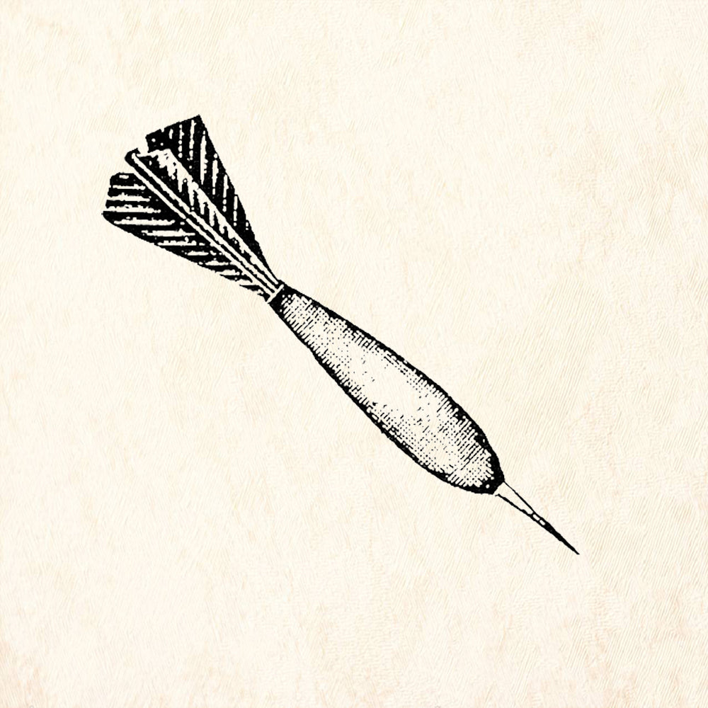 StampaFe Dart Rubber Art Stamp