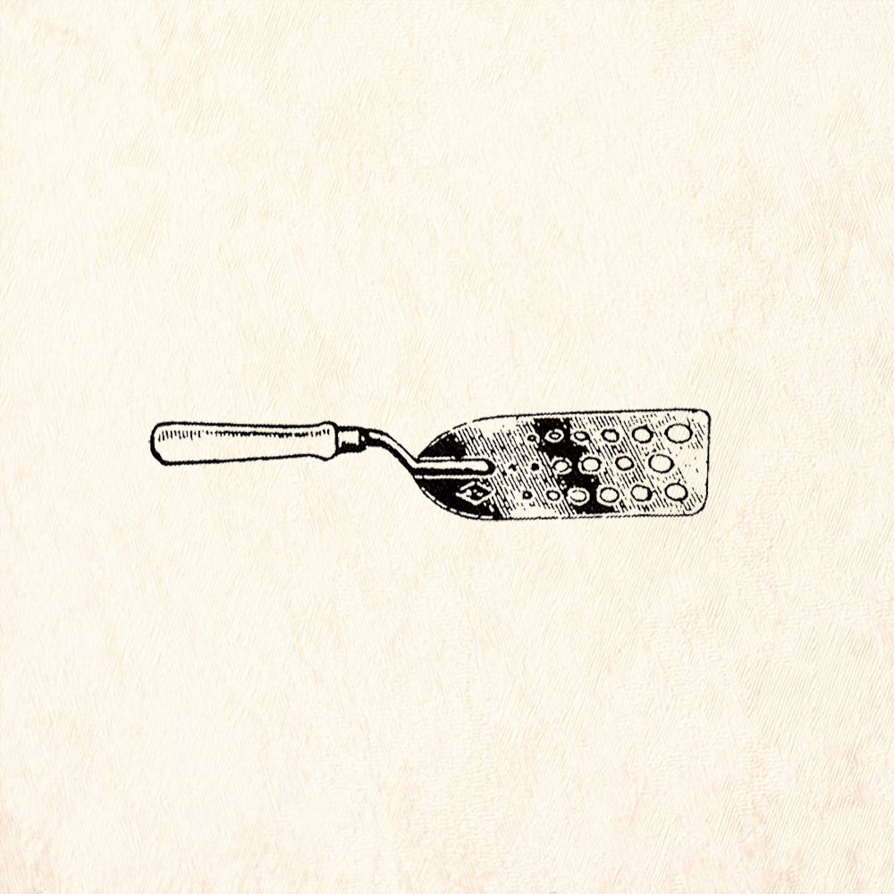 StampaFe Pancake Turner Rubber Art Stamp