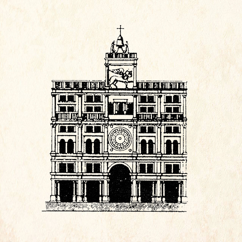 StampaFe Venetian Facade Rubber Art Stamp
