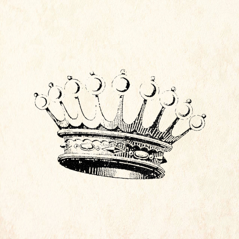 StampaFe Medieval King's Crown Rubber Art Stamp