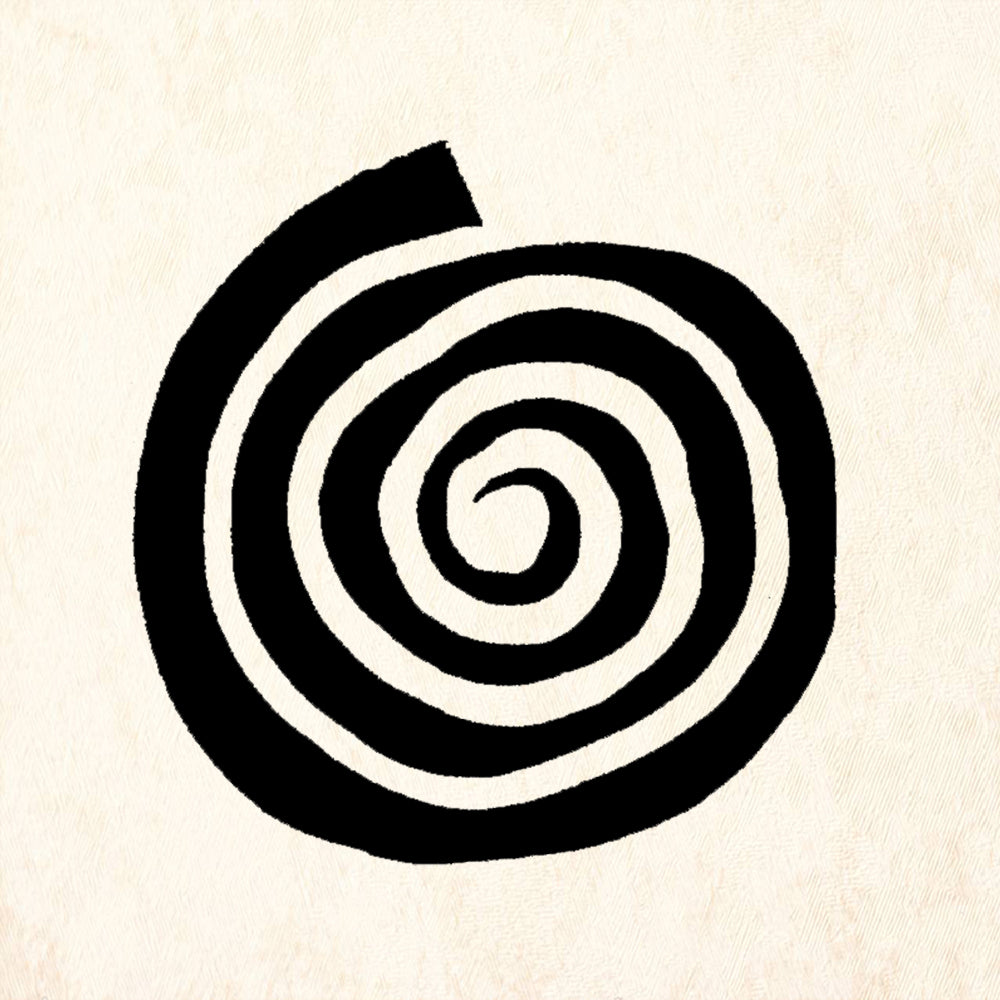 StampaFe Big Fat Spiral Rubber Art Stamp