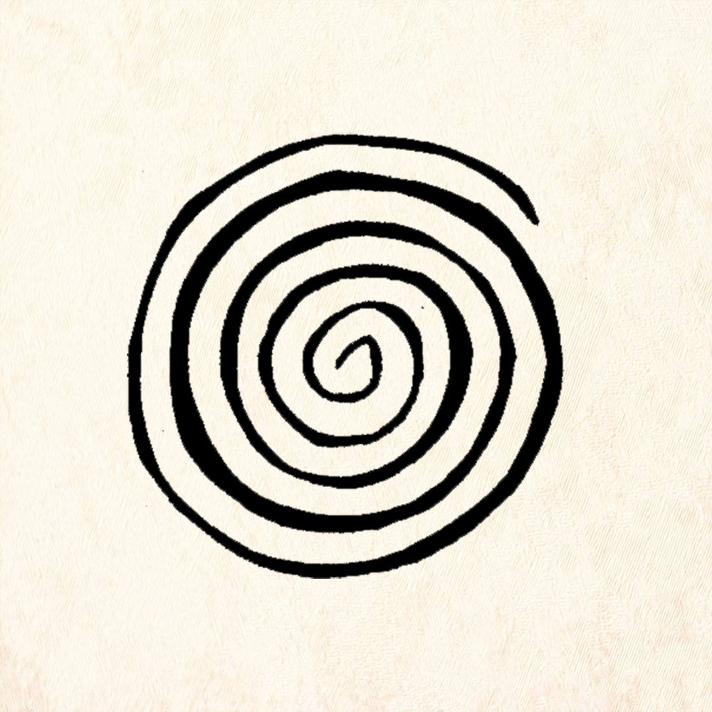StampaFe Small Klimt Spiral Rubber Art Stamp