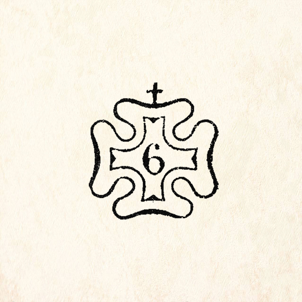 StampaFe Maltese Cross Postmark Rubber Art Stamp