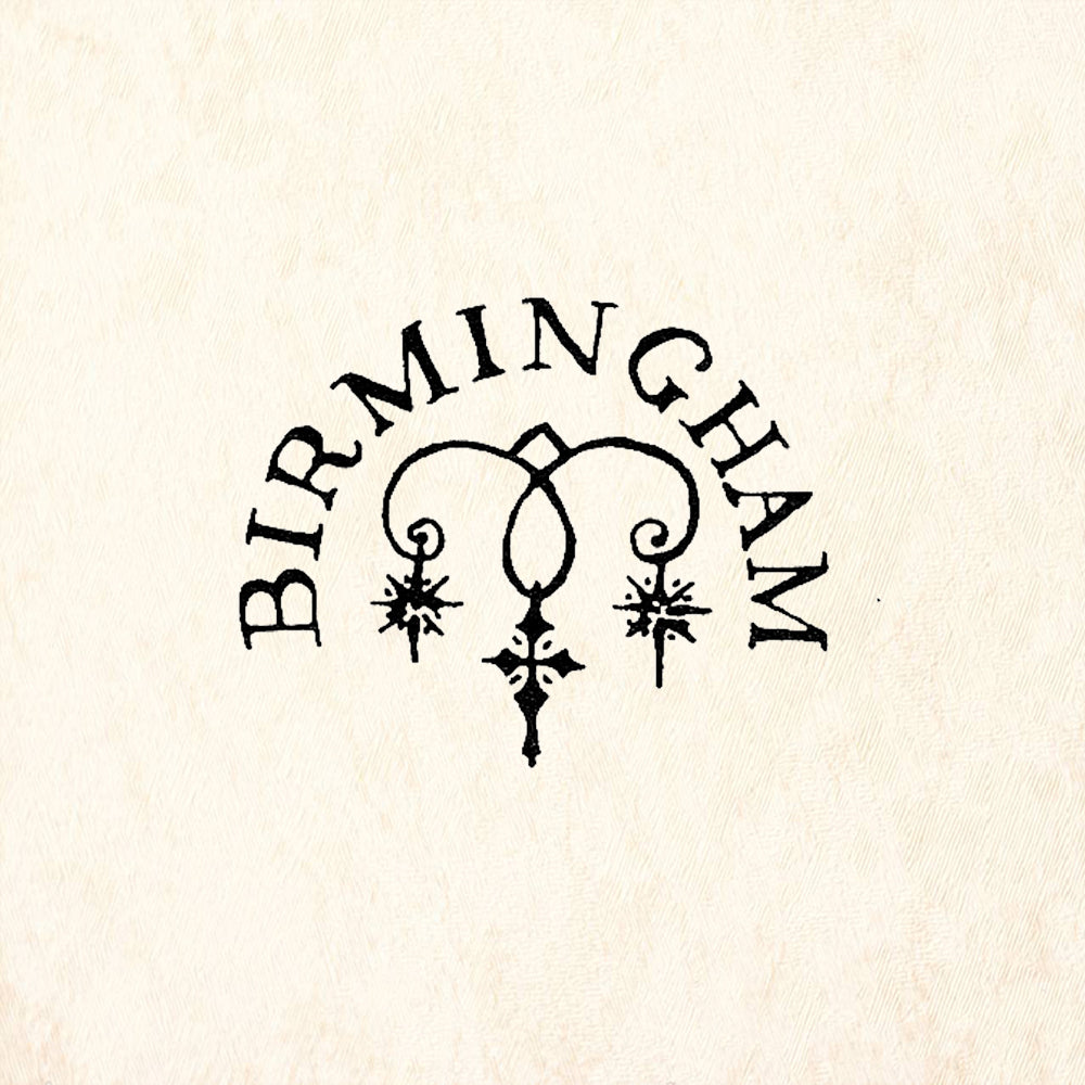 StampaFe Birmingham Postmark Rubber Art Stamp