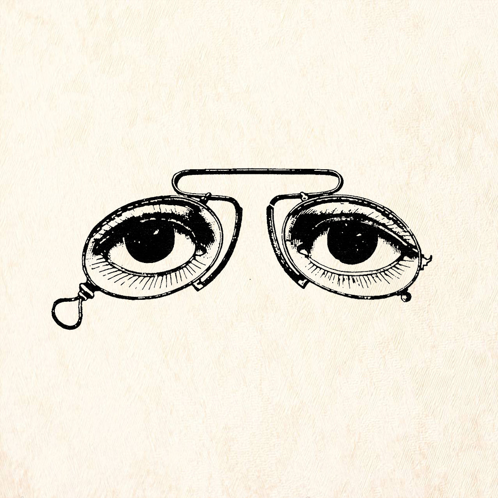 StampaFe Eyes of Dr. T. J. Eckleburg Rubber Art Stamp