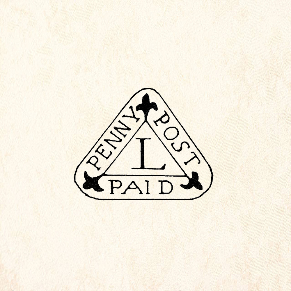 StampaFe Penny Post Triangle Postmark Rubber Art Stamp