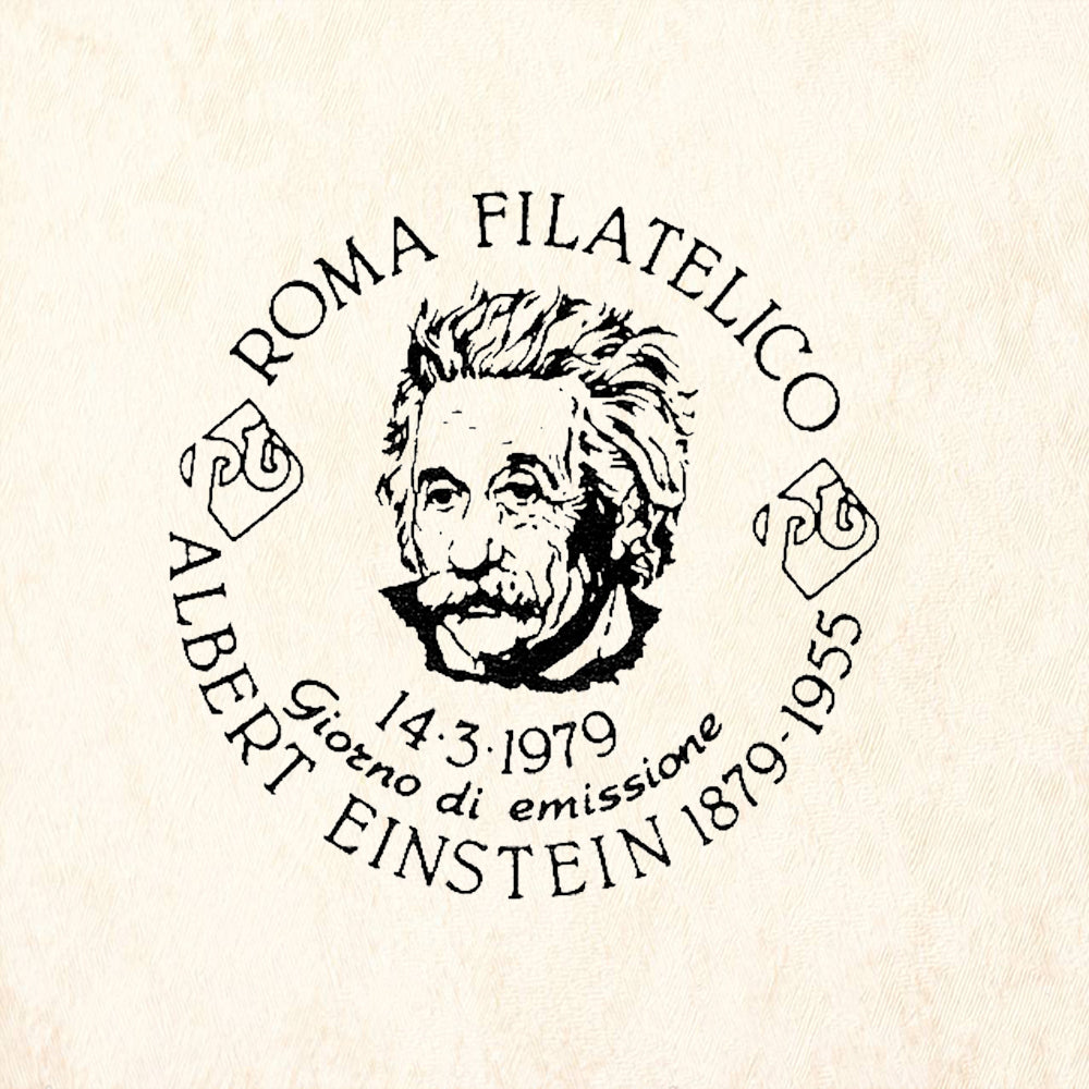 StampaFe Einstein Cancellation Rubber Art Stamp