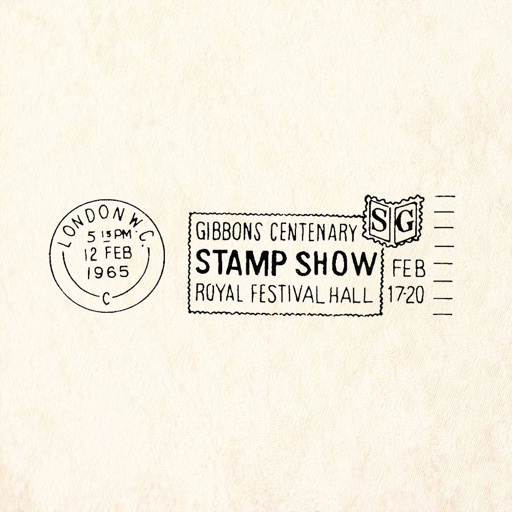 StampaFe Gibbons Centenary Postmark Rubber Art Stamp