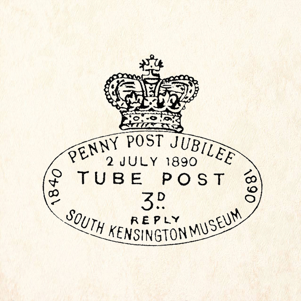 StampaFe South Kensington Postmark Rubber Art Stamp