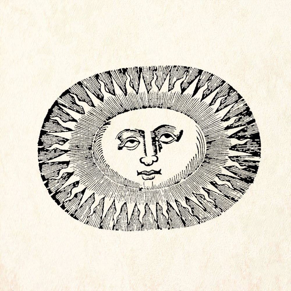 StampaFe Oval Sun Rubber Art Stamp