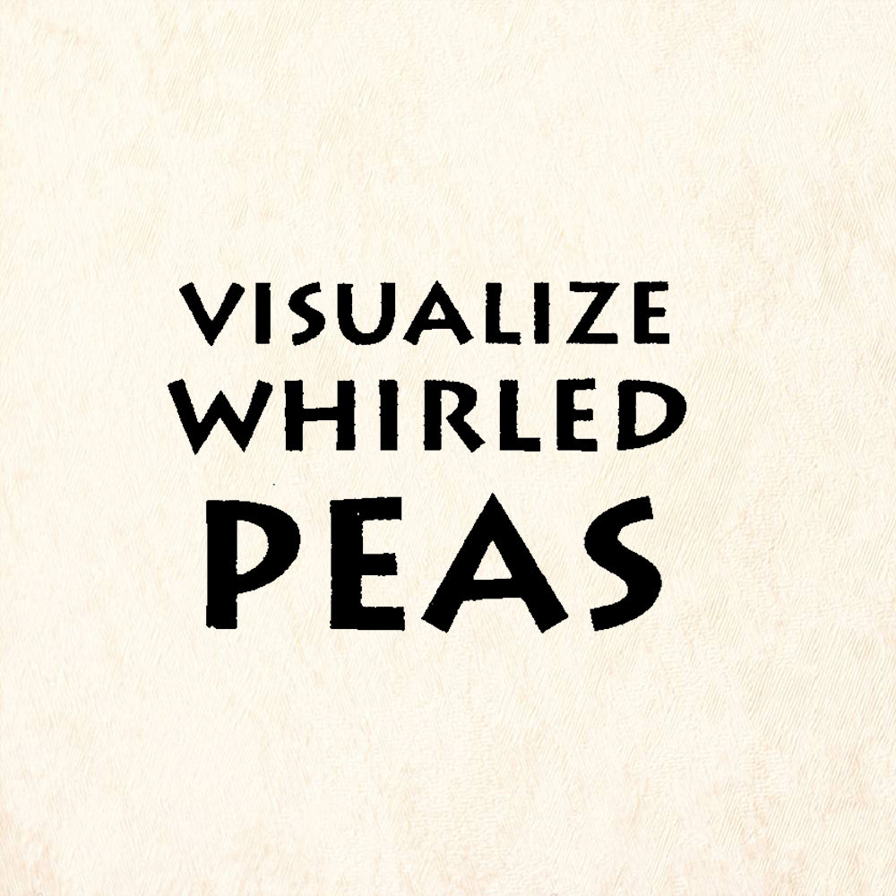 StampaFe Visualize Whirled Peas Rubber Art Stamp