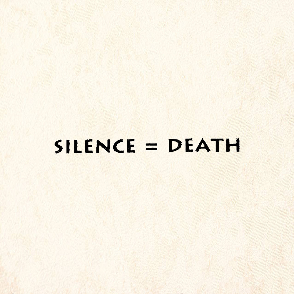 StampaFe Silence Equals Death Rubber Art Stamp