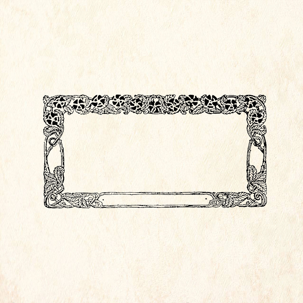 StampaFe Arts and Crafts Frame Rubber Art Stamp