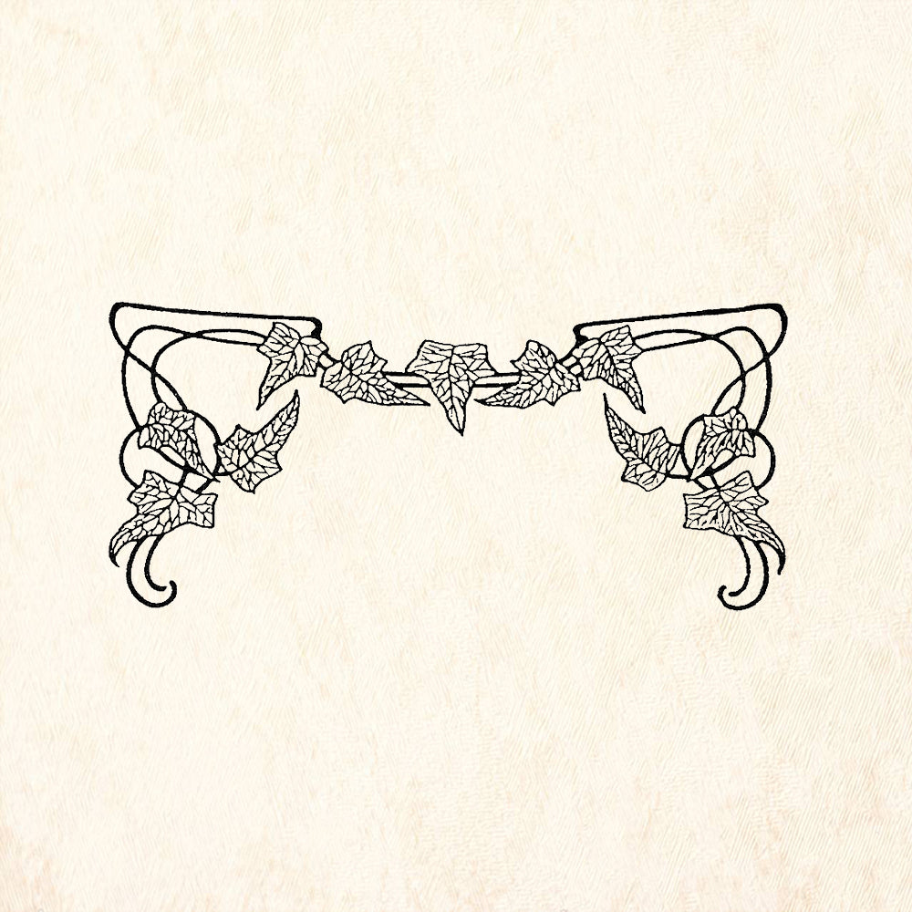 StampaFe Ivy Leaf Mantle Rubber Art Stamp
