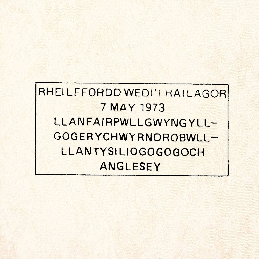StampaFe Welsh Cancellation Rubber Art Stamp