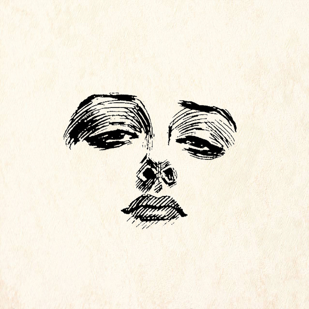 StampaFe Millicent Face Rubber Art Stamp