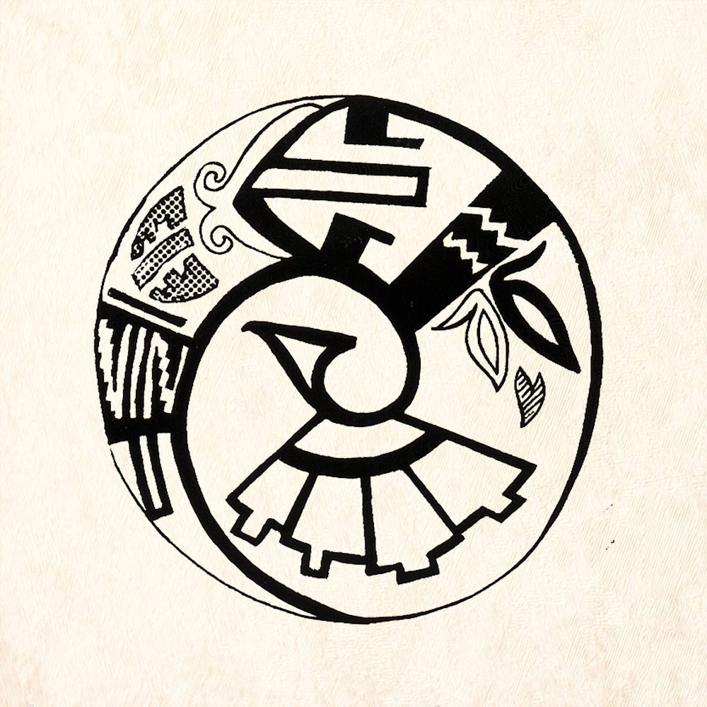 StampaFe Cactus Flower Pueblo Bird Southwestern Rubber Art Stamp
