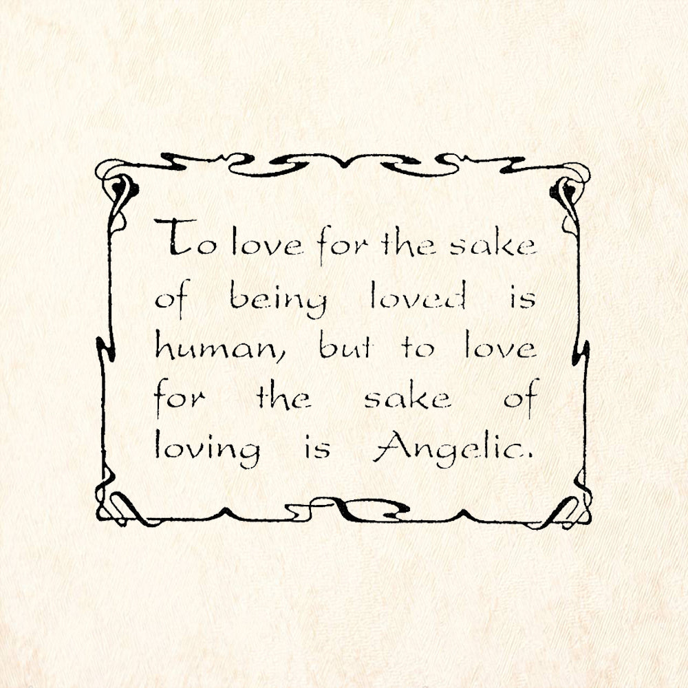 StampaFe To Love Victor Hugo Quote Rubber Art Stamp