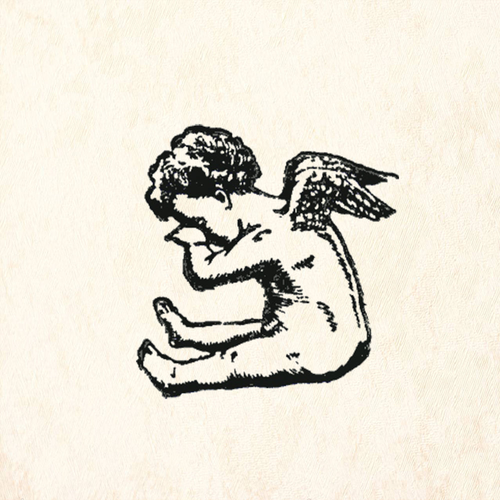StampaFe Crying Cherub Rubber Art Stamp