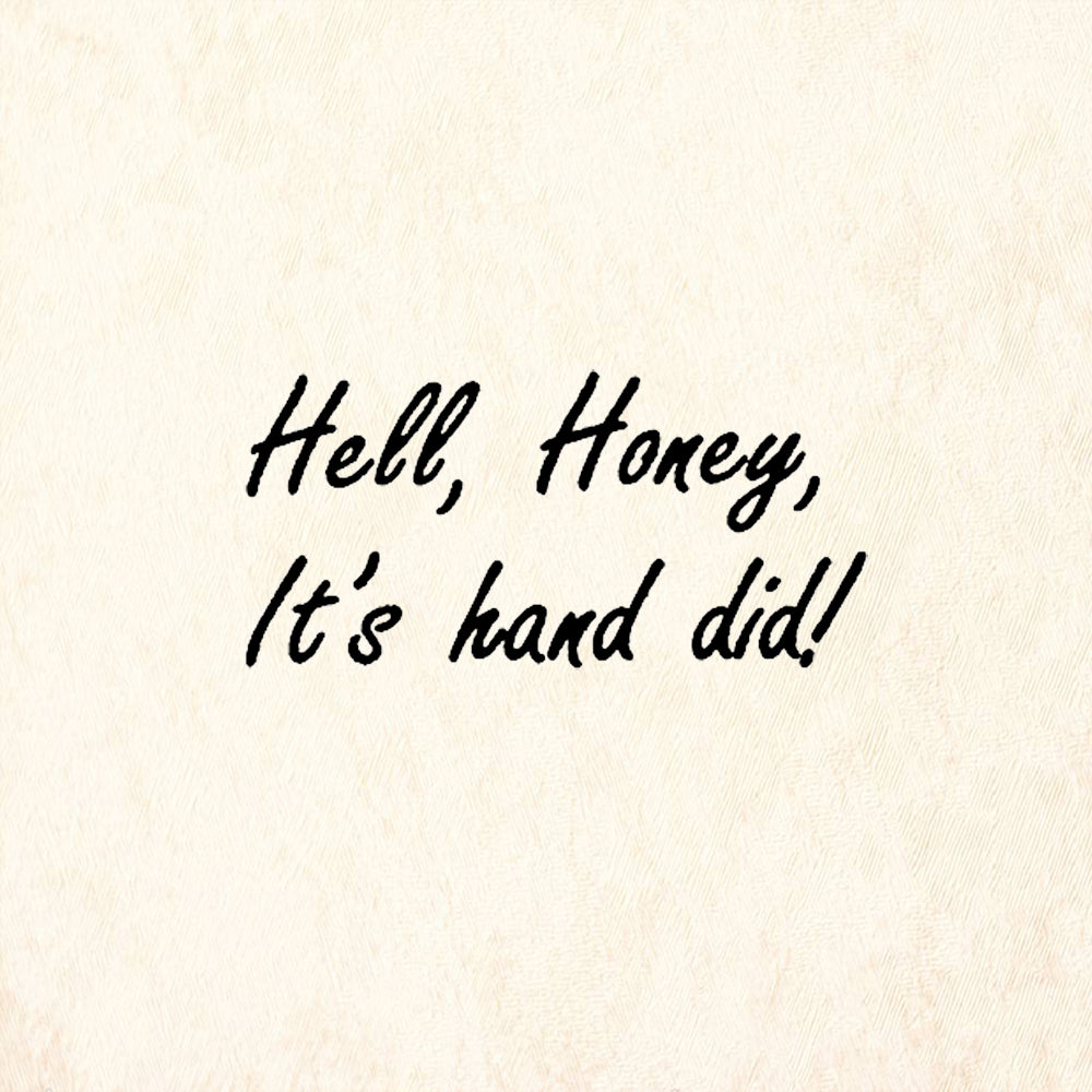 StampaFe Hand Did Humorous Sentiment Rubber Art Stamp