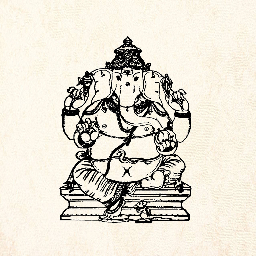 StampaFe Ganesh Rubber Art Stamp