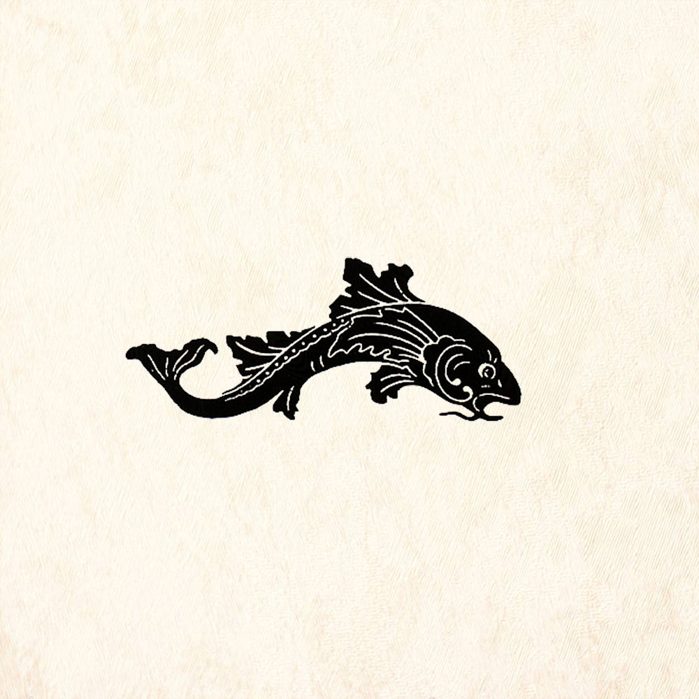 StampaFe Carp Right Nature Mixed Media Rubber Art Stamp
