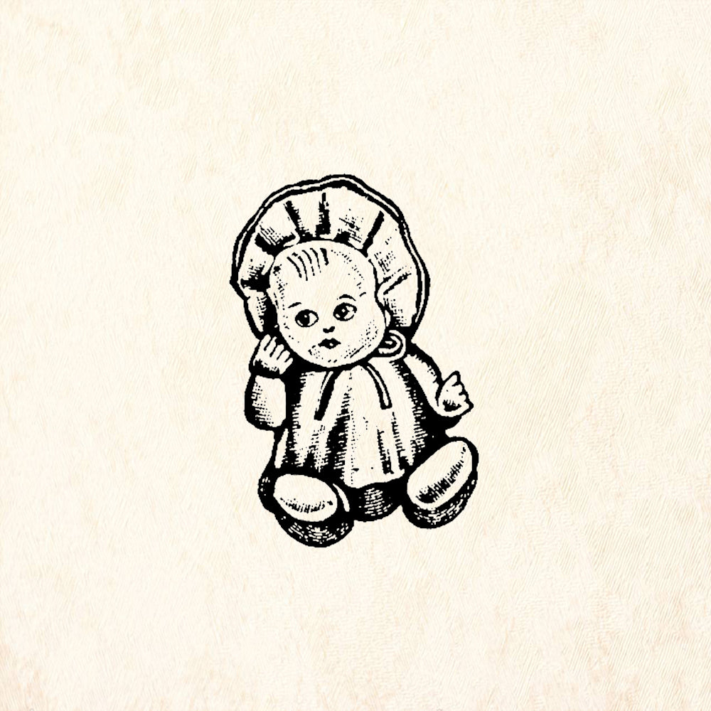 StampaFe Baby Doll Rubber Art Stamp