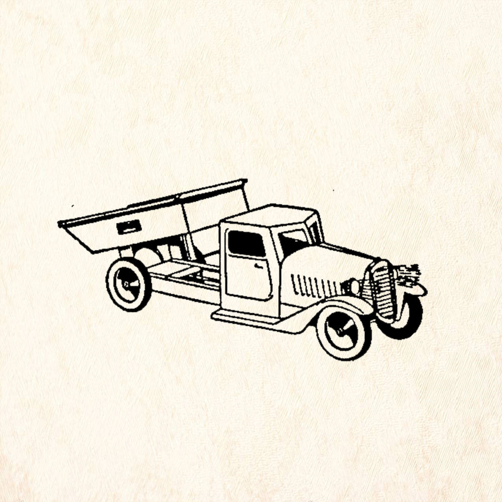 StampaFe Dump Truck Rubber Art Stamp