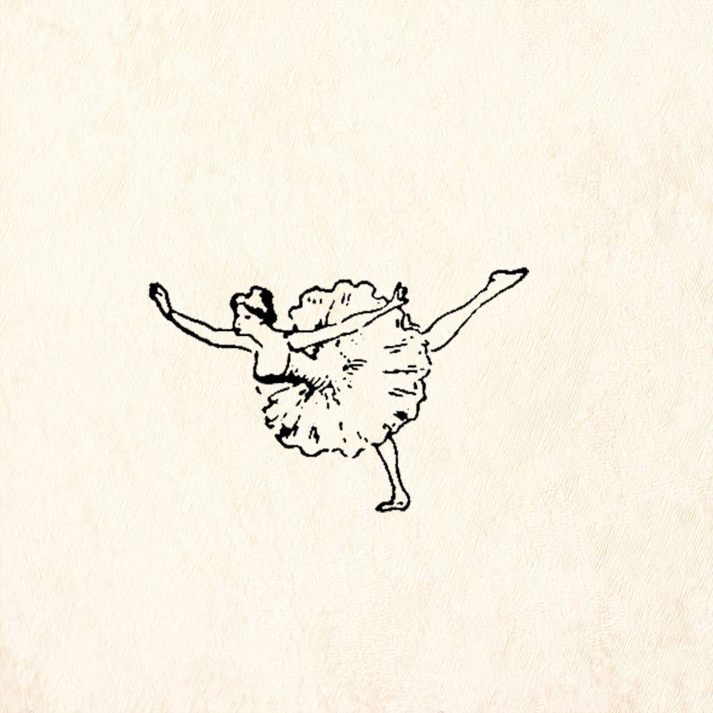 StampaFe Ballerina Rubber Art Stamp