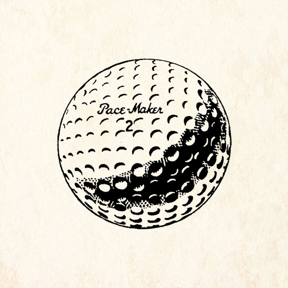 StampaFe Golf Ball Rubber Art Stamp