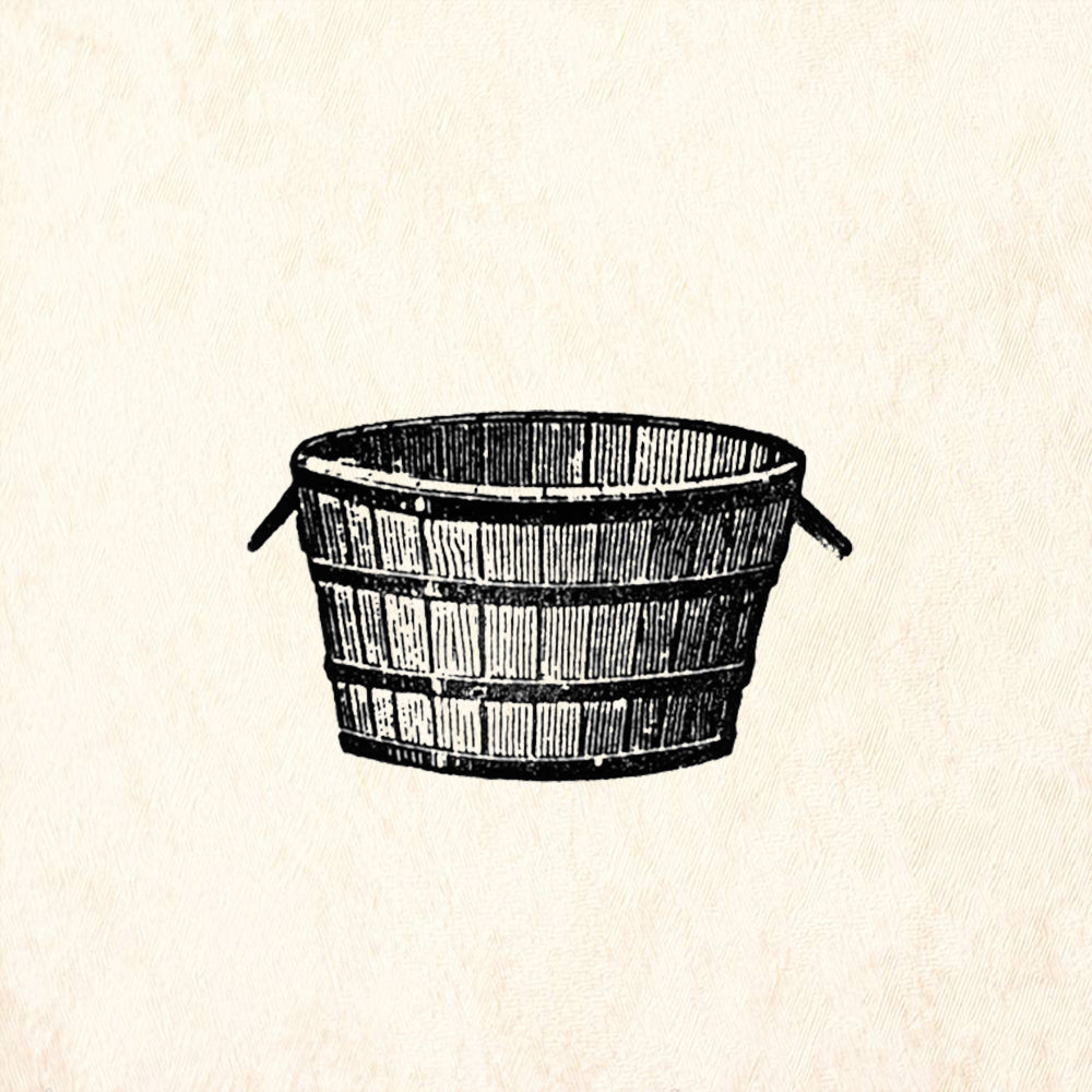StampaFe Wash Tub Rubber Art Stamp