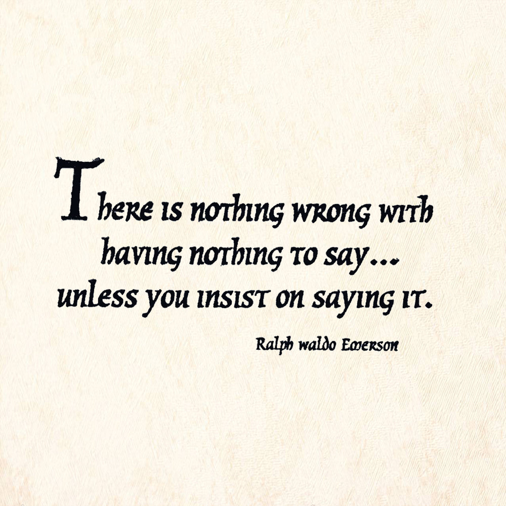 StampaFe There Is Nothing Wrong With Having Nothing to Say Stamp