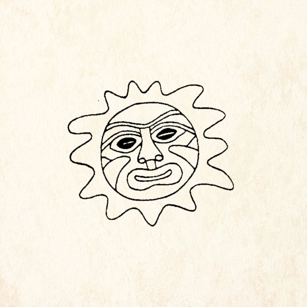 StampaFe Sun Mask Rubber Art Stamp