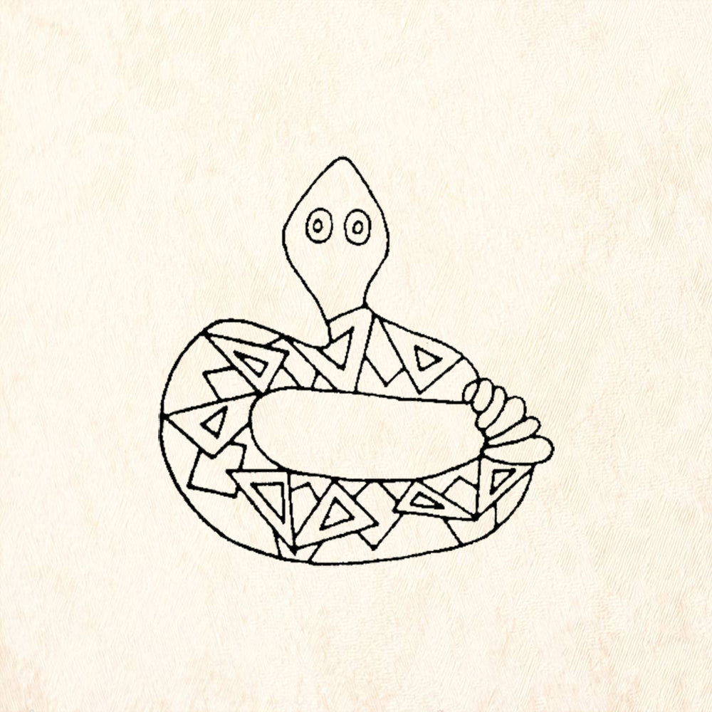 StampaFe Rattlesnake Rubber Art Stamp