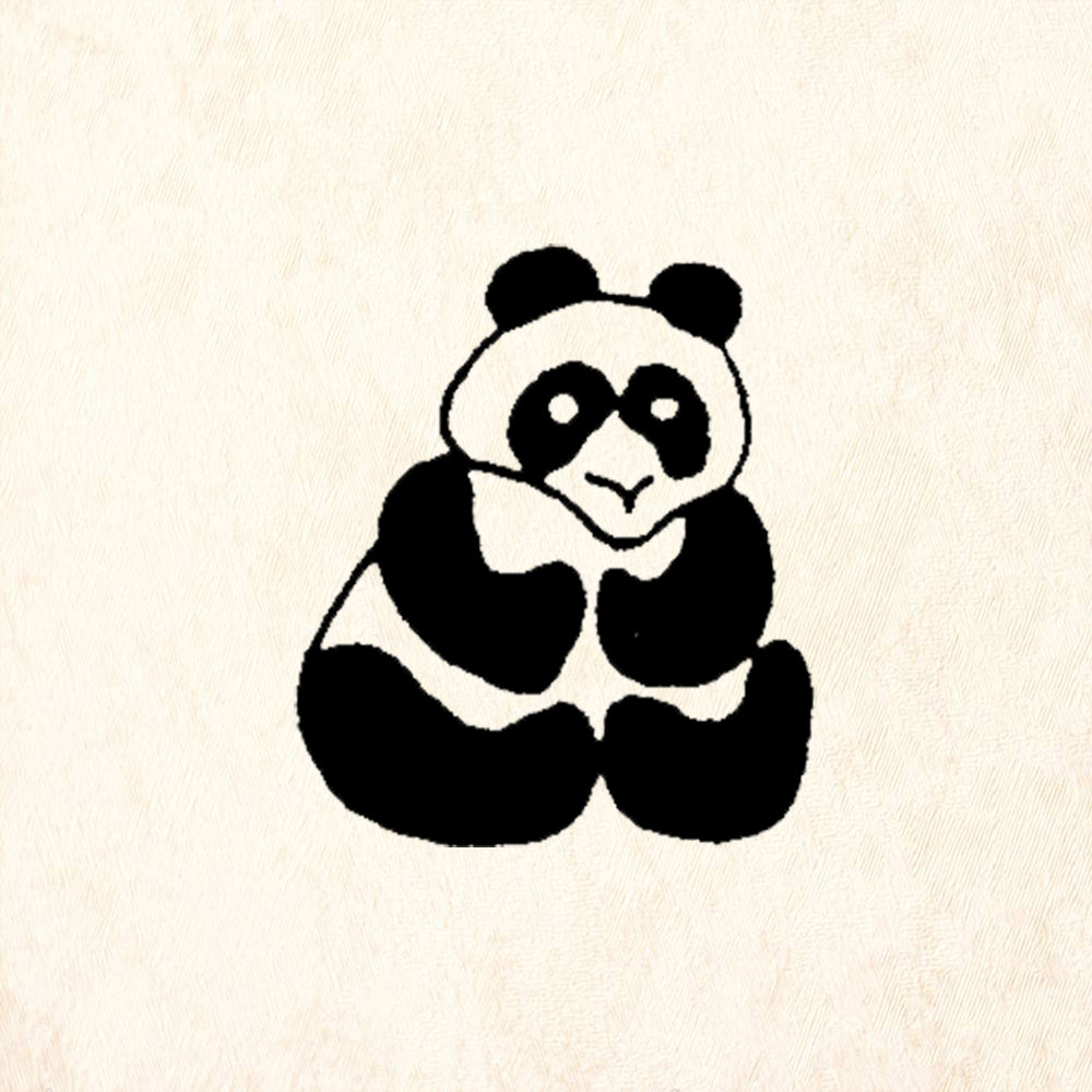 StampaFe Panda Rubber Art Stamp