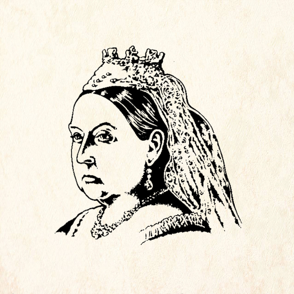 StampaFe Queen Victoria Portrait Rubber Art Stamp