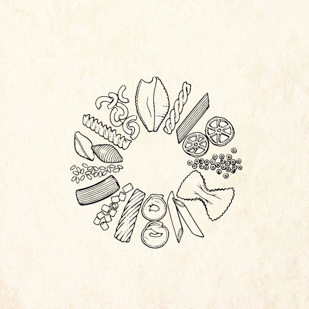 StampaFe Pasta Ring Rubber Art Stamp
