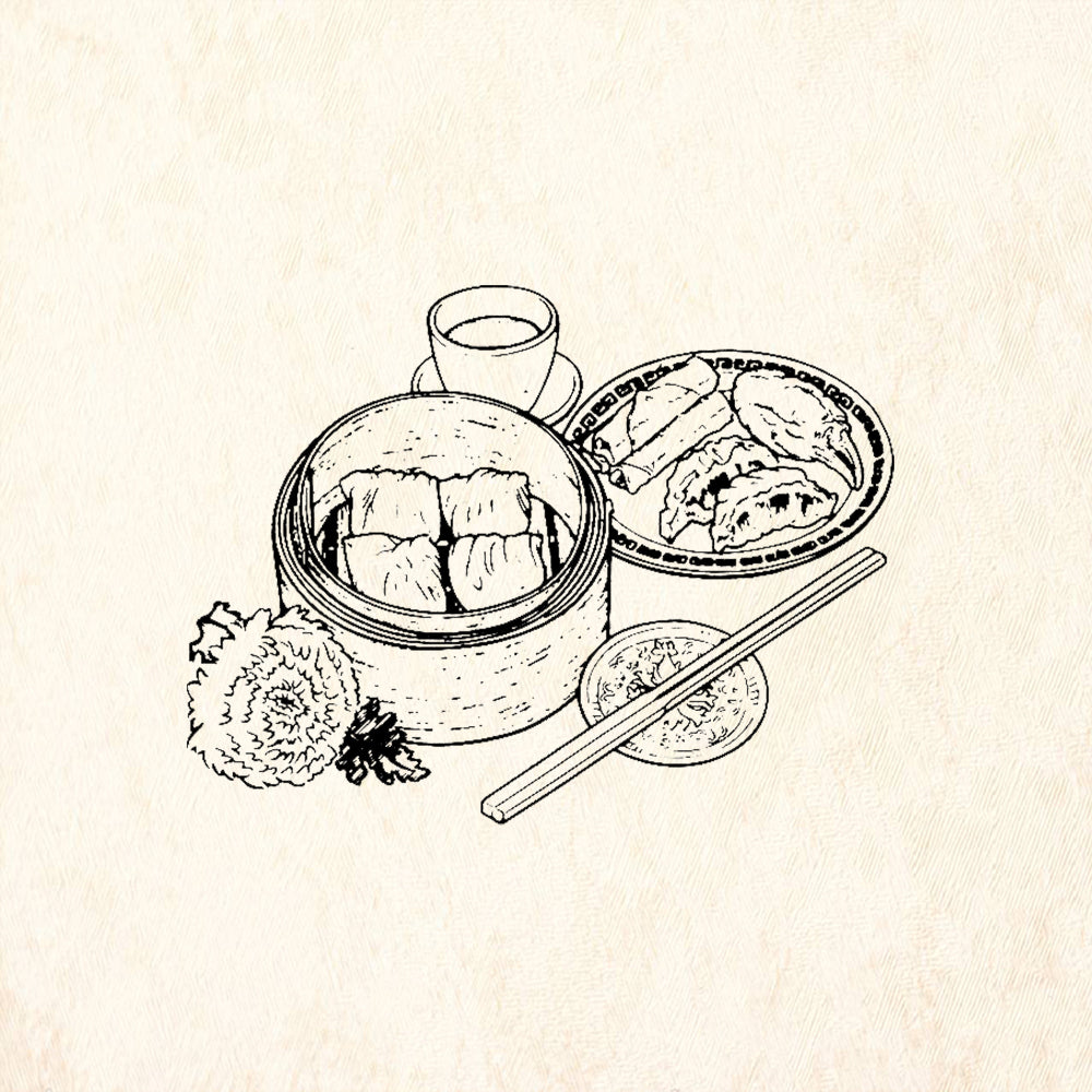 StampaFe Dim Sum Luncheon Rubber Art Stamp