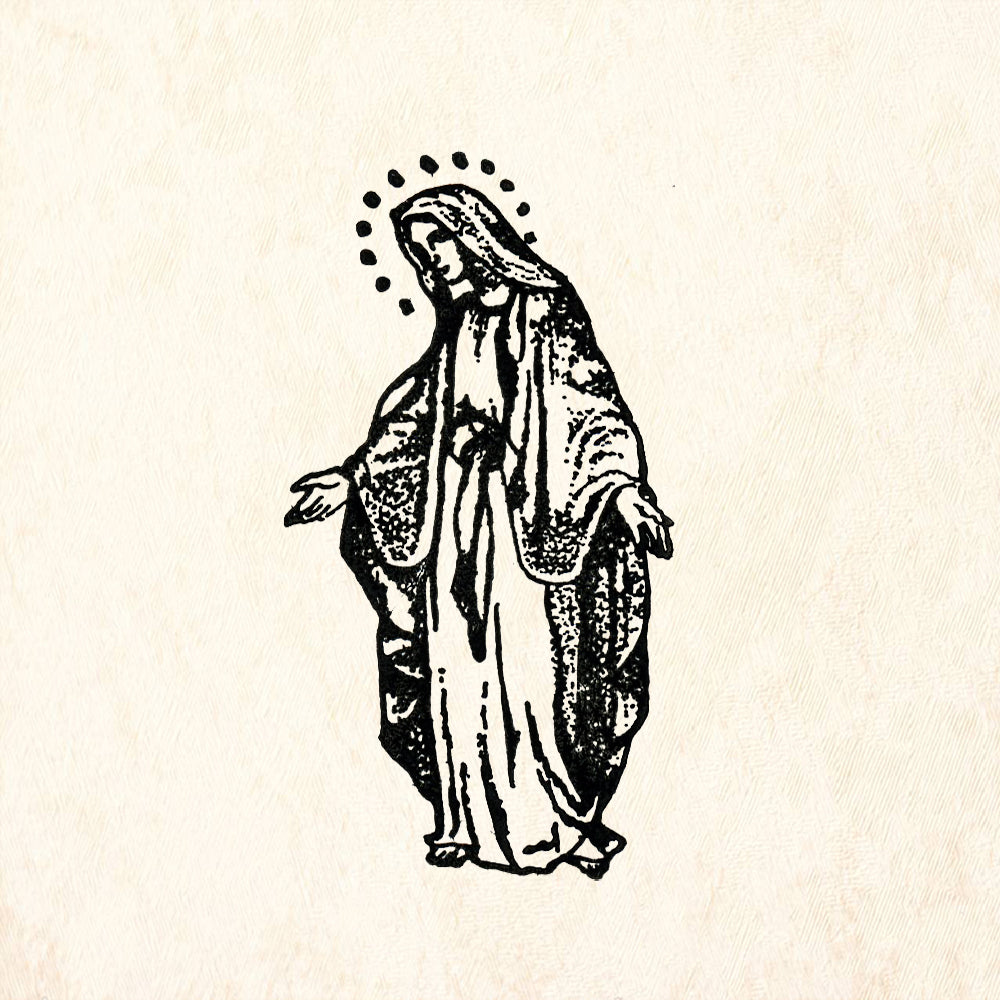 StampaFe Virgin Mary Rubber Art Stamp