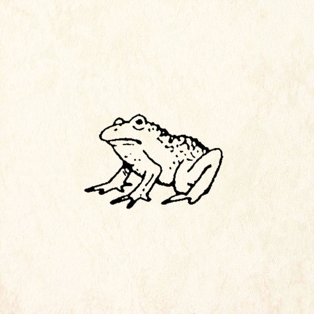 StampaFe Ribbit Frog Rubber Art Stamp