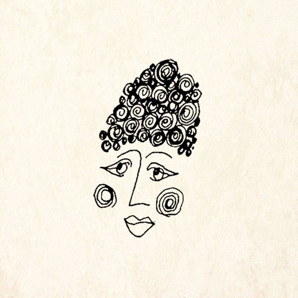 StampaFe Hazel Face Rubber Art Stamp